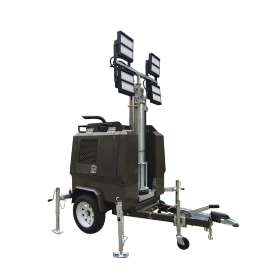lighting tower trailer mobile engine