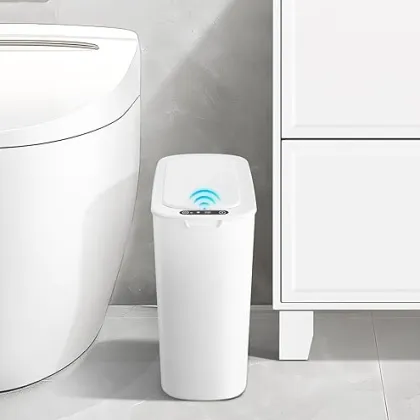 Automatic ABS Induction Bathroom Trash Can