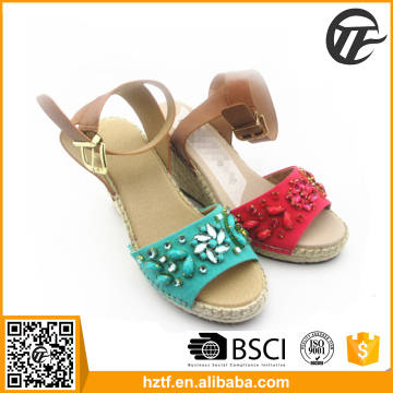 Wholesale China supplier women high heel wedge shoe 2016