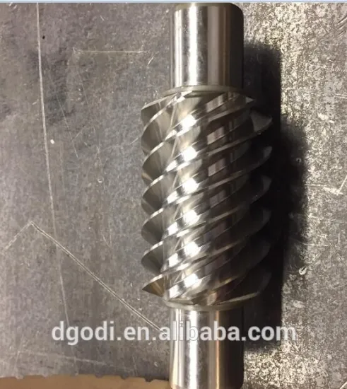 high precision cnc machining stainless steel worm for worm gear set