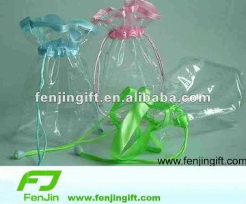 cheap pvc cosmetic drawstring bag