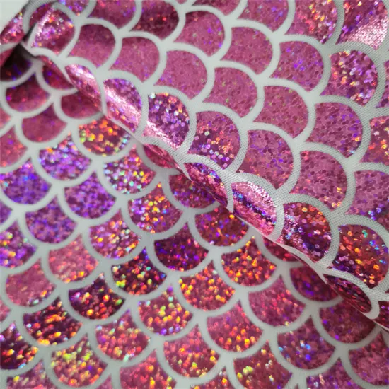 Wholesale Holographic Polyester Swimwear Fabric: Iridescent Foil, Lame, Laser Cut, Stage Cover & Mermaid Stretch Prints