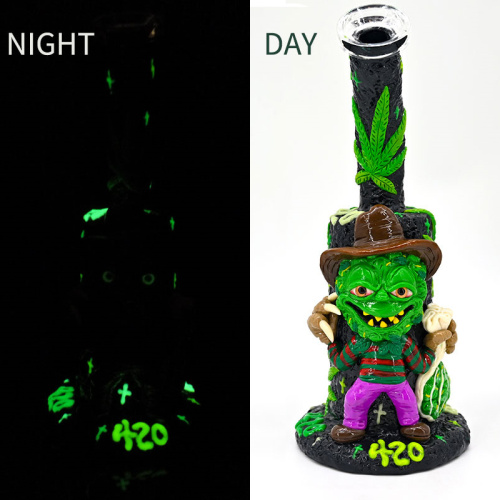 Glass Percolator Dab Rigs with 420 Alien boy