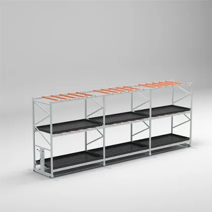 Complete NFT Indoor Hydroponics Vegetable Rolling Bench