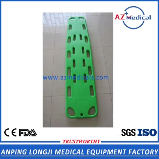 High strength plastic rescue stretcher spine board