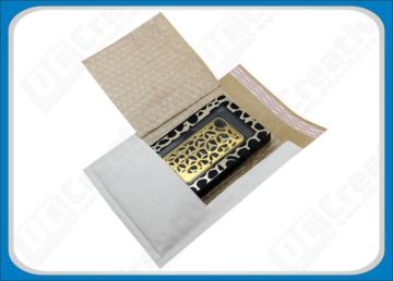 White Liner Kraft Bubble Envelopes , Recyclable Self-seal Mailing Padded Bags