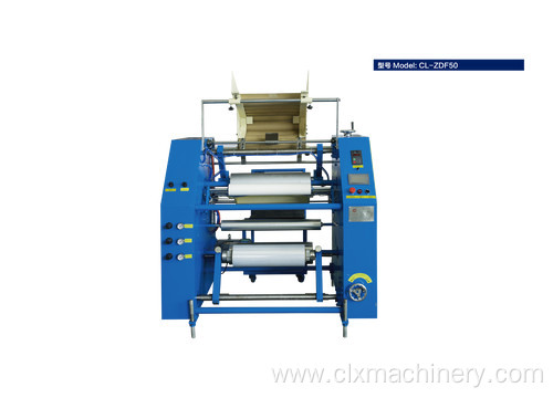 Auto preservative film rewinder machine