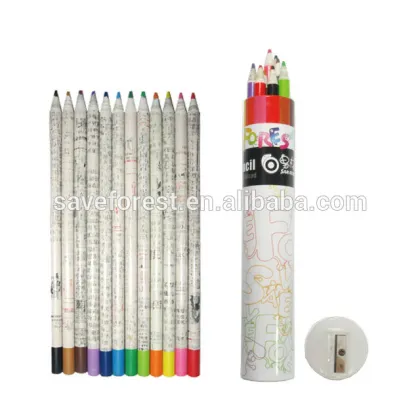 Tube for prismacolor colored pencils made of papers