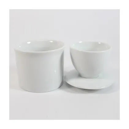 Customized Blue Stripe Ceramic Butter Keeper for Fresh, Spreadable Butter