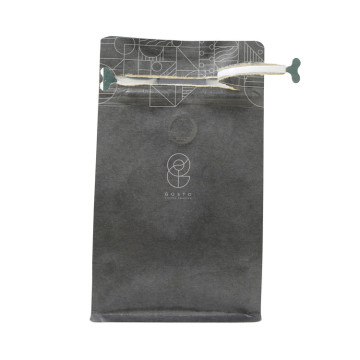 Resealable Ziplock Heatsealable Side Gusset Block Bottom Tea Kraft Paper Bag Paper Tea Pouch