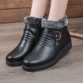Anti slip flat bottomed grandma's short boots