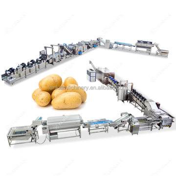 Semi/Fully Automatic Potato Chips and Frozen French Fries Production Line For Sale