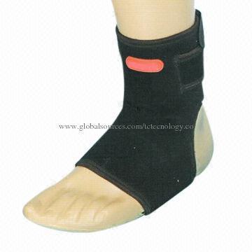 Spontaneous thermal magnetic ankle supports brace