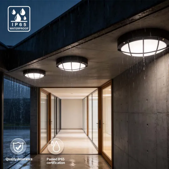 Round LED Bulkhead Wall Light for Outdoor Landscape