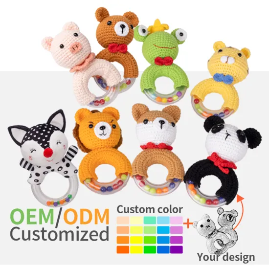 Natural Wooden Rattles: Handcrafted Wood Animal & Organic Baby Rattles