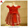 JannyBB red check flutter sleeve toddler dress