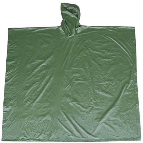 Poncho en PVC à logo imprimé