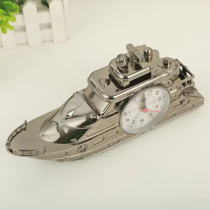 Customized Home Decor Ship Shape Alarm Clock