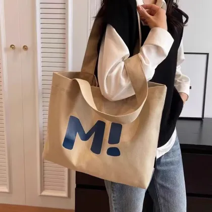Cangnan Perfect Bags: Simple Korean Style Customizable Canvas School Bag