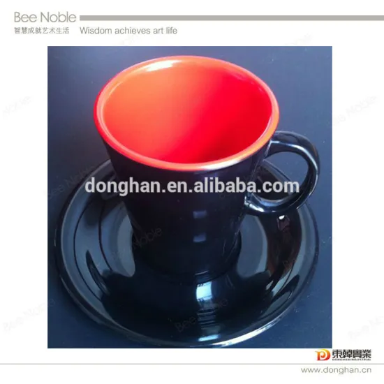 china supplier promotional mug ceramic milk cup with saucers