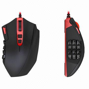 Wired optical mouse connect with USB2.0 port in 8X response time and18 programmable key