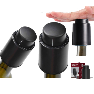 Durable Vacuum Wine Stopper with Time Scale Record - Reusable Wine Preserver Bottle Saver