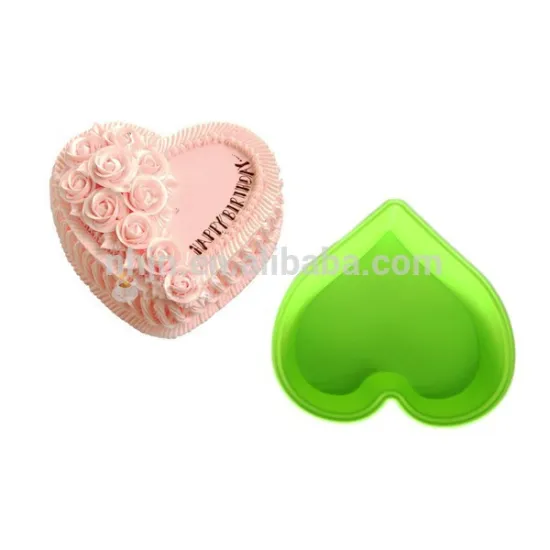 Wholesale custom heart shape mold cute sushi making kit cake silicone cake mold