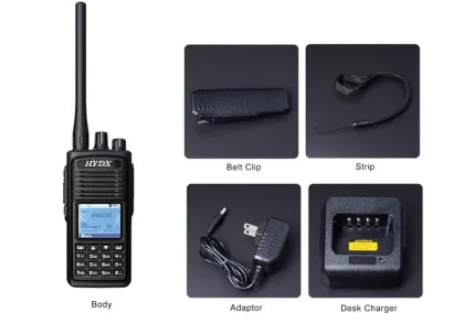 HYDX D50 portable radio hand held radio battery capacity indicator