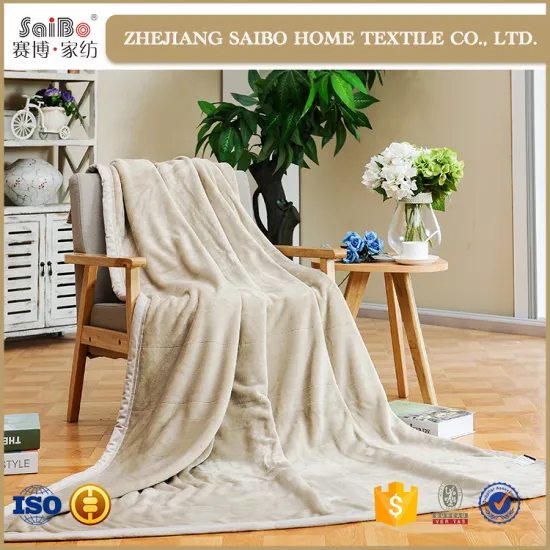 100% Polyester Wave jacquard flannel chinese blanket