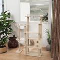 Modern Luxury Wool Cat Tree Scratching Tower Weather Resistant Cat Climbing Playground Durable Structure Custom Production