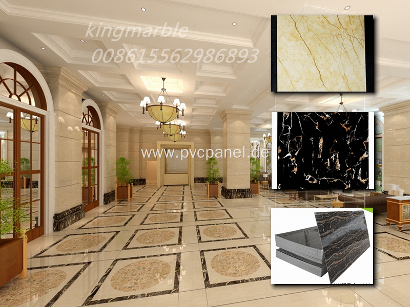 New Decoration Materials PVC Marble Wall Sheet