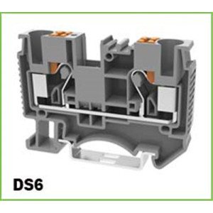 Jenis Pegas Push In DIN-Rail Terminal Blok 6mm2