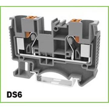 نوع الربيع ادفع في DIN-Rail Terminal Block 6mm2