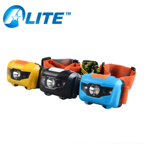 4 modes high power white and 2 red led dual light source headlight