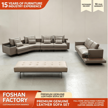 Koleksi Sofa Kulit Sudut Premium untuk Ruang Tamu