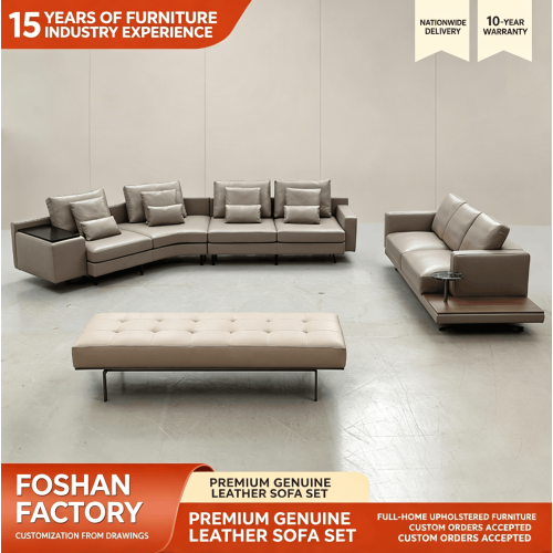 Koleksi Sofa Kulit Sudut Premium untuk Ruang Tamu