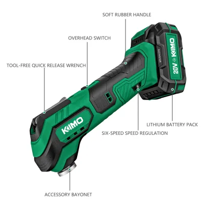 Kimo Power Tools 18V Cordless Oscillating Multi-Tool