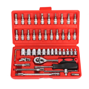 Wrench Socket Set 46PCS Automotive Tools Vehicle Spanner Combination Socket Wrench Car Repair