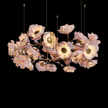 Luxury Hotel Lobby LED Chandelier Lighting