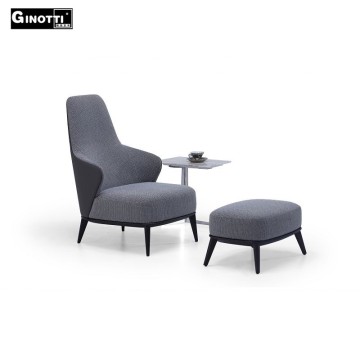 French style high back recliner armchair