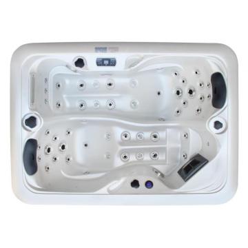 Acrylic Hot Tub Whirlpool Spa with 2 Lounger