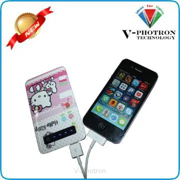 2013 hot on sales HELLO KITTY ultra-slim 5600mah power bank