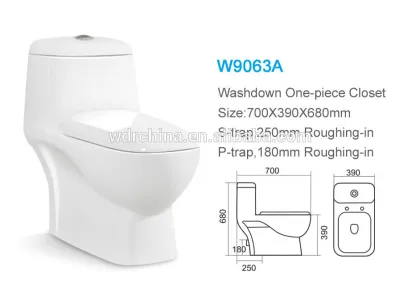 Ceramic washdown anglo indian toilet