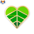 Spilla in metallo con logo personalizzato Monstera Leaf smalto