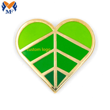Metal Custom Logo Monstera Leaf Emamel Pin