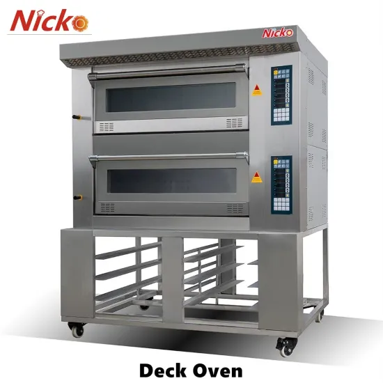 Guangzhou Nicko Wholesale Kitchen Equipment Bakery Bread Machine 2-Deck 4-Tray Commercial Gas Baking Oven