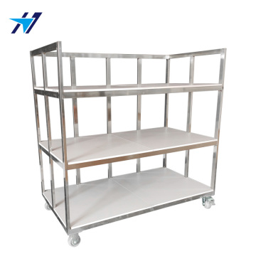 Stainless steel multilayer material trolley