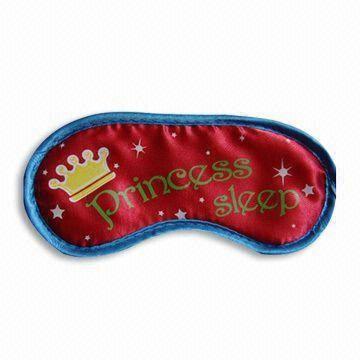 Promotional Eye Mask, Comes in Fashionable Design and Various Colors, with Elastic Bands at Back