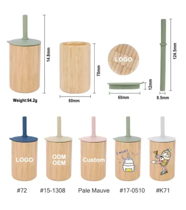 Eco - friendly Natural Bamboo Straw Cup