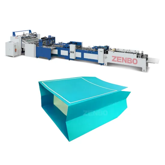 ZB1180AS PLC Sheet Feeding Bag Tube Forming Machine